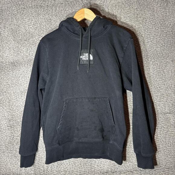 Mens medium black box North Face hoodie ** Rare - Picture 1 of 5